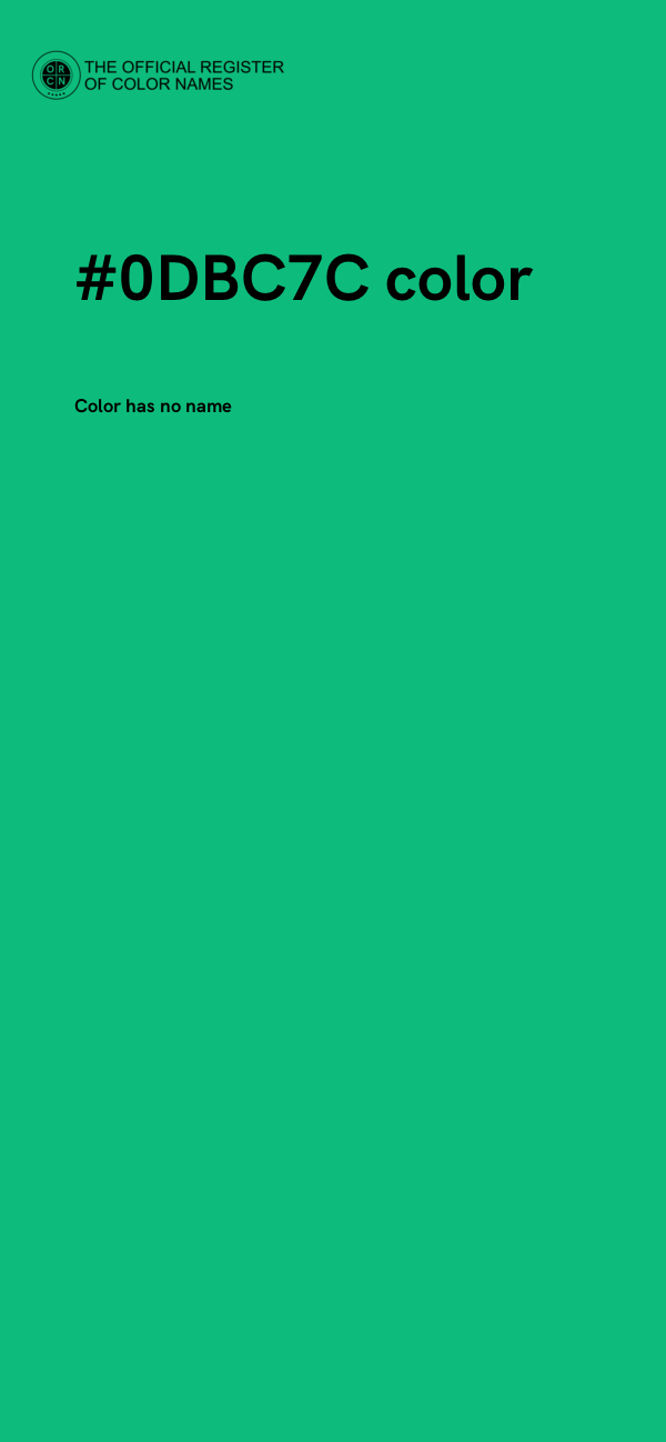 #0DBC7C color image