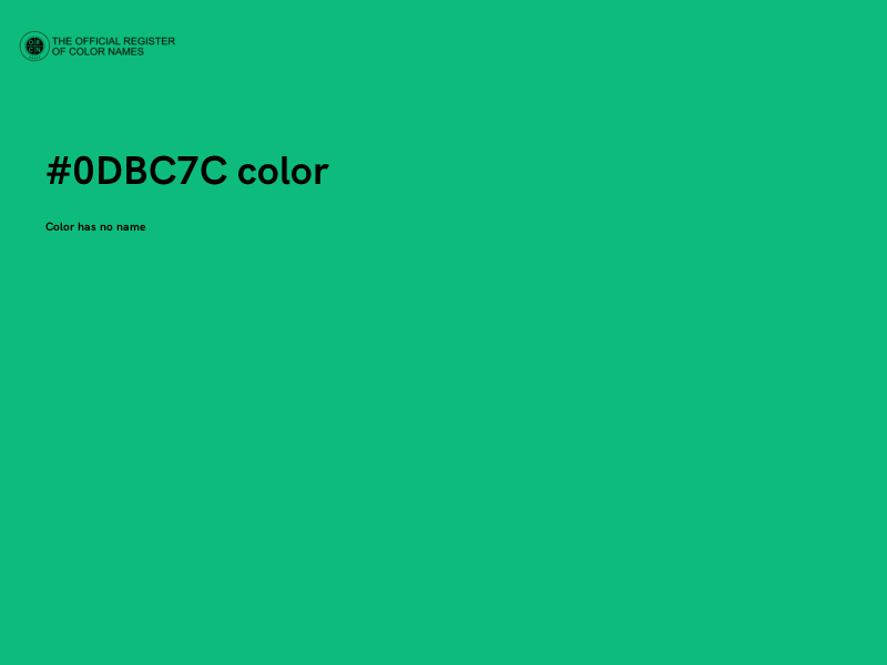 #0DBC7C color image