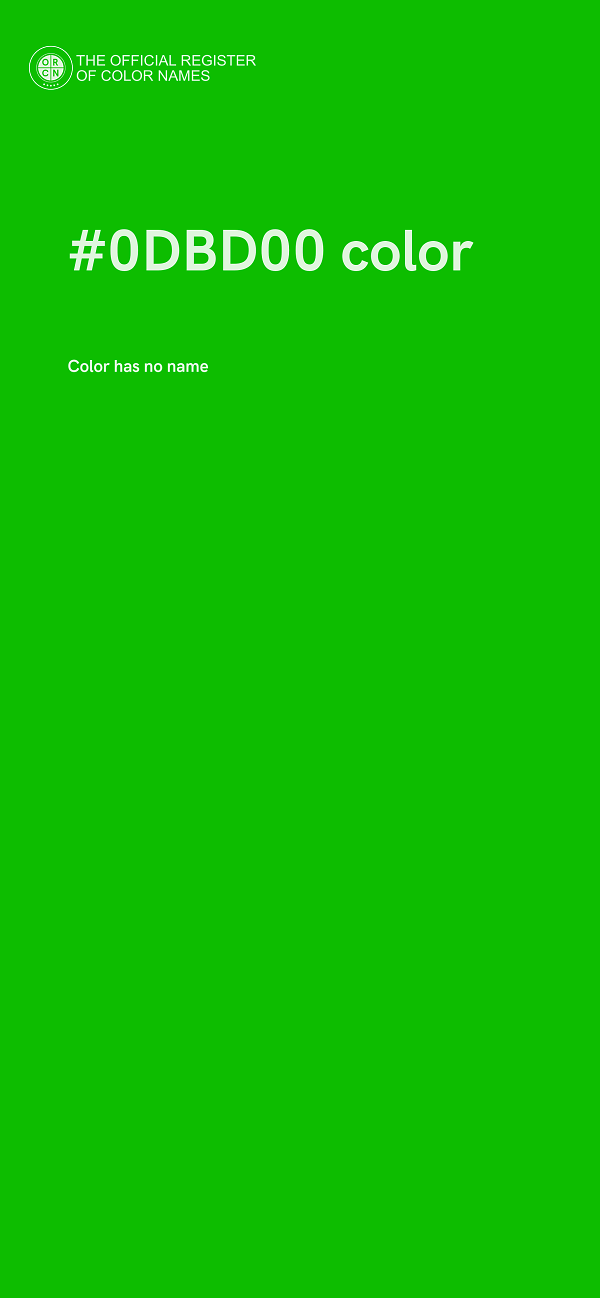 #0DBD00 color image
