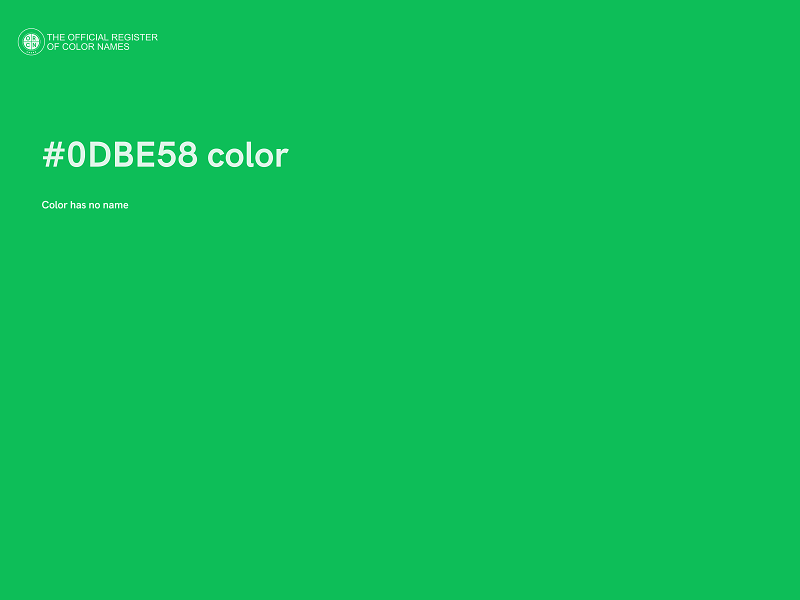 #0DBE58 color image