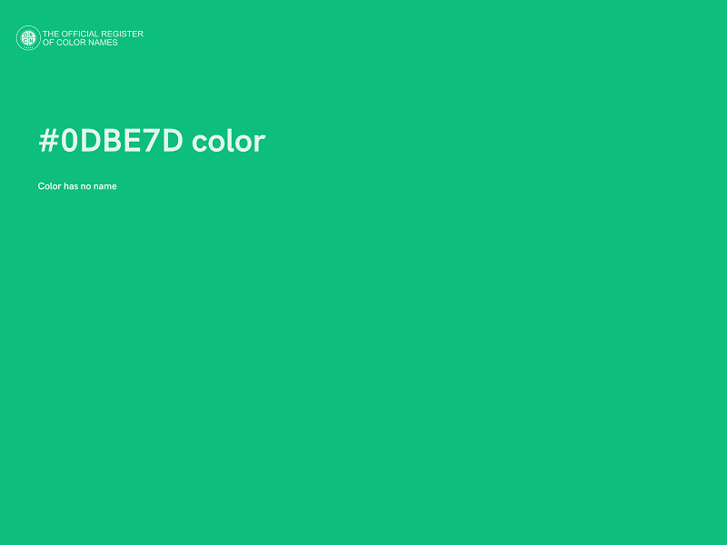 #0DBE7D color image