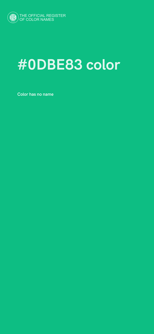 #0DBE83 color image