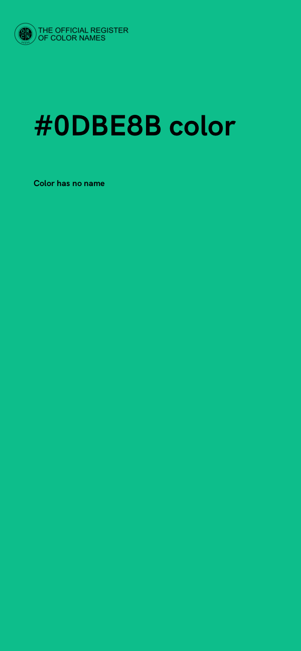 #0DBE8B color image