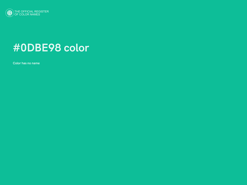 #0DBE98 color image