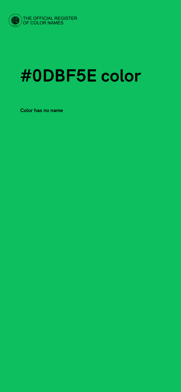 #0DBF5E color image