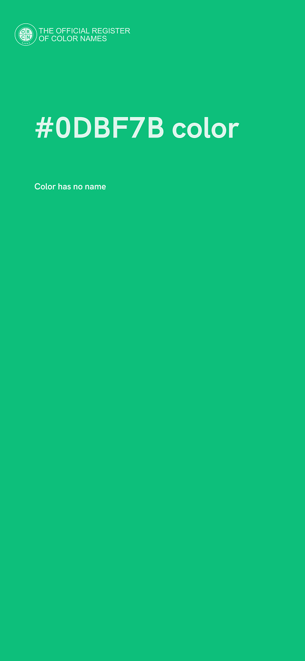 #0DBF7B color image