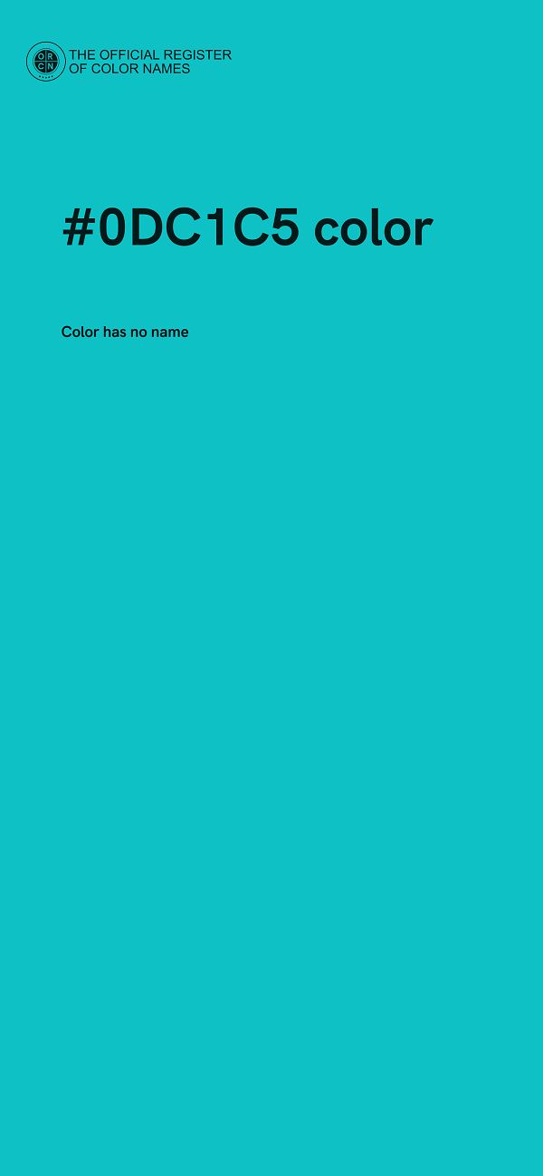 #0DC1C5 color image