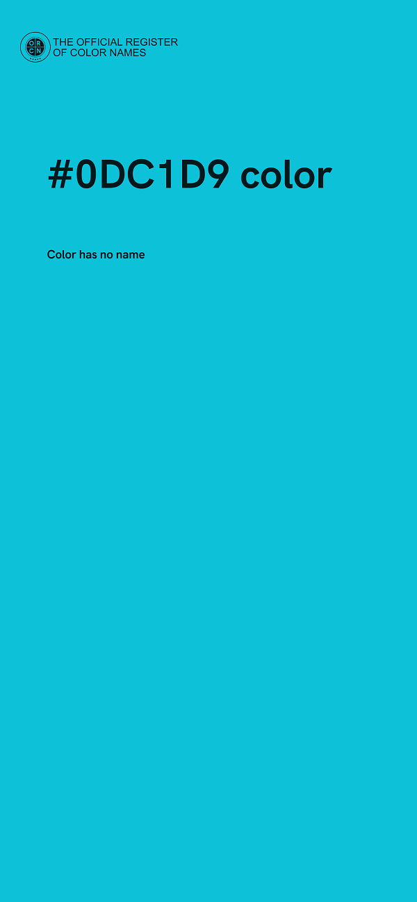 #0DC1D9 color image