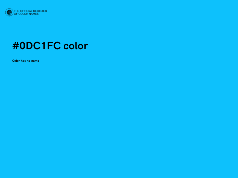 #0DC1FC color image