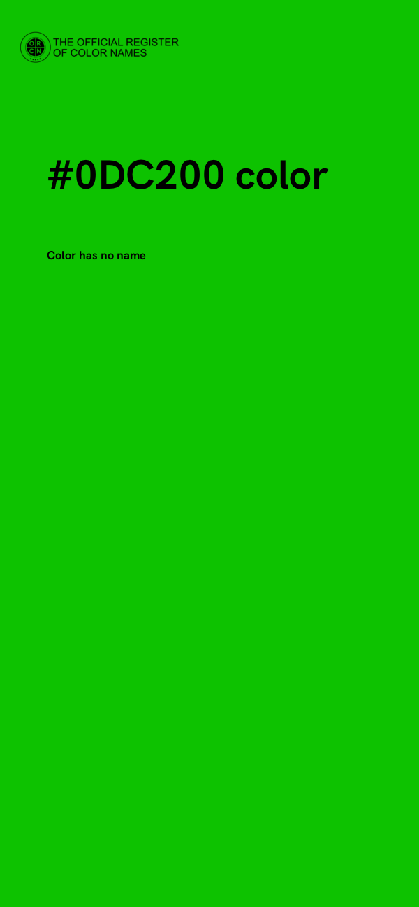 #0DC200 color image