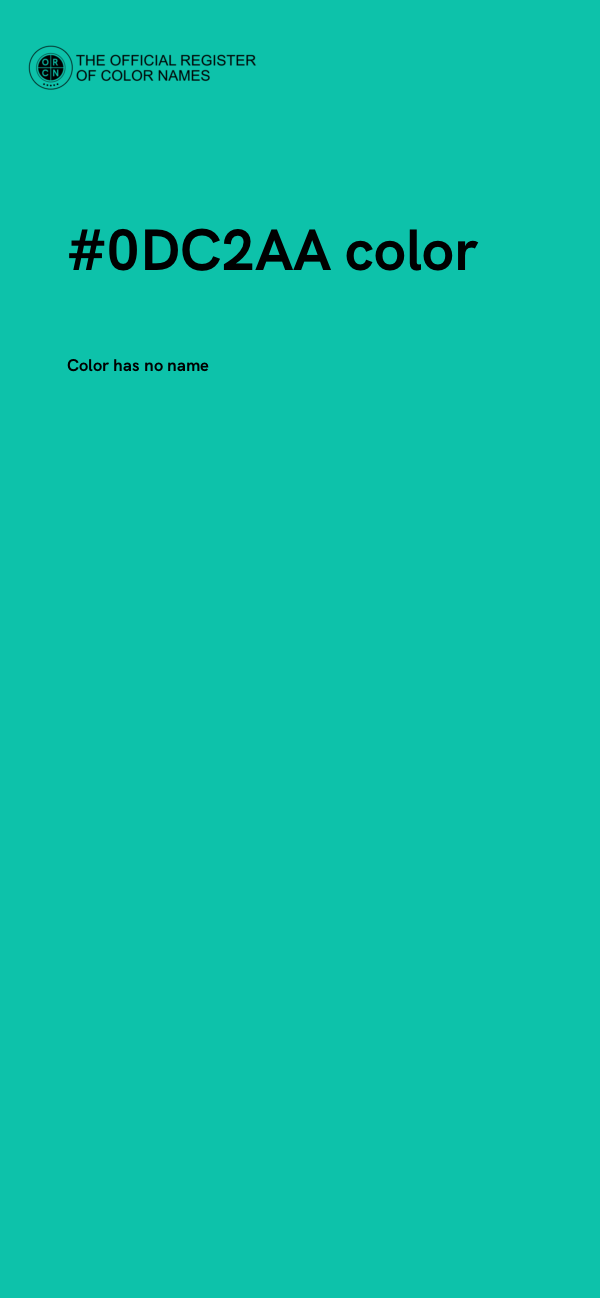 #0DC2AA color image