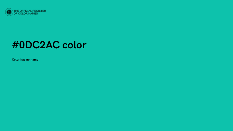 #0DC2AC color image