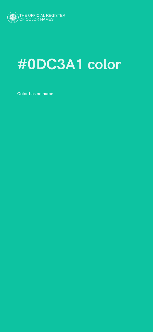 #0DC3A1 color image