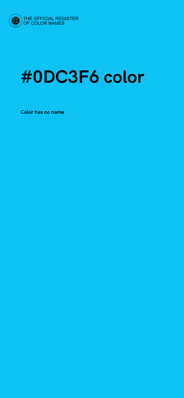 #0DC3F6 color image