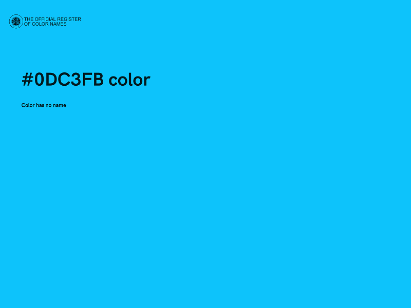 #0DC3FB color image