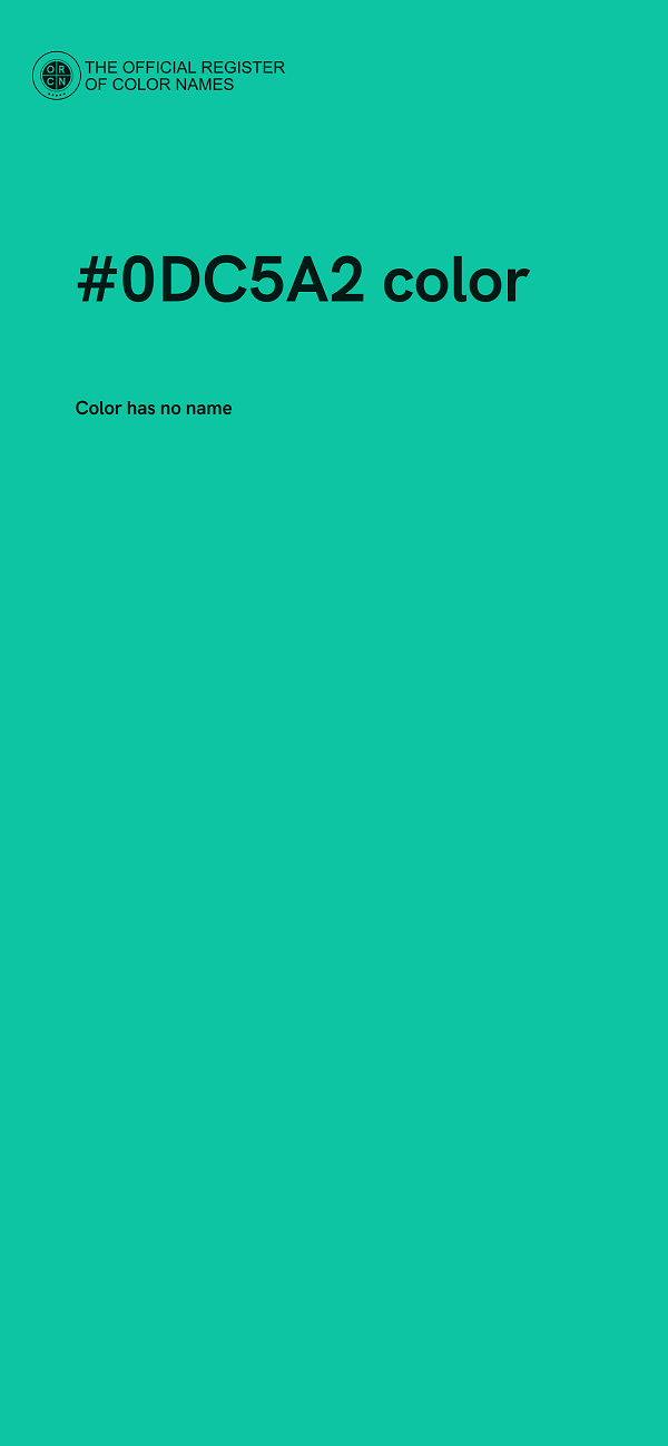#0DC5A2 color image