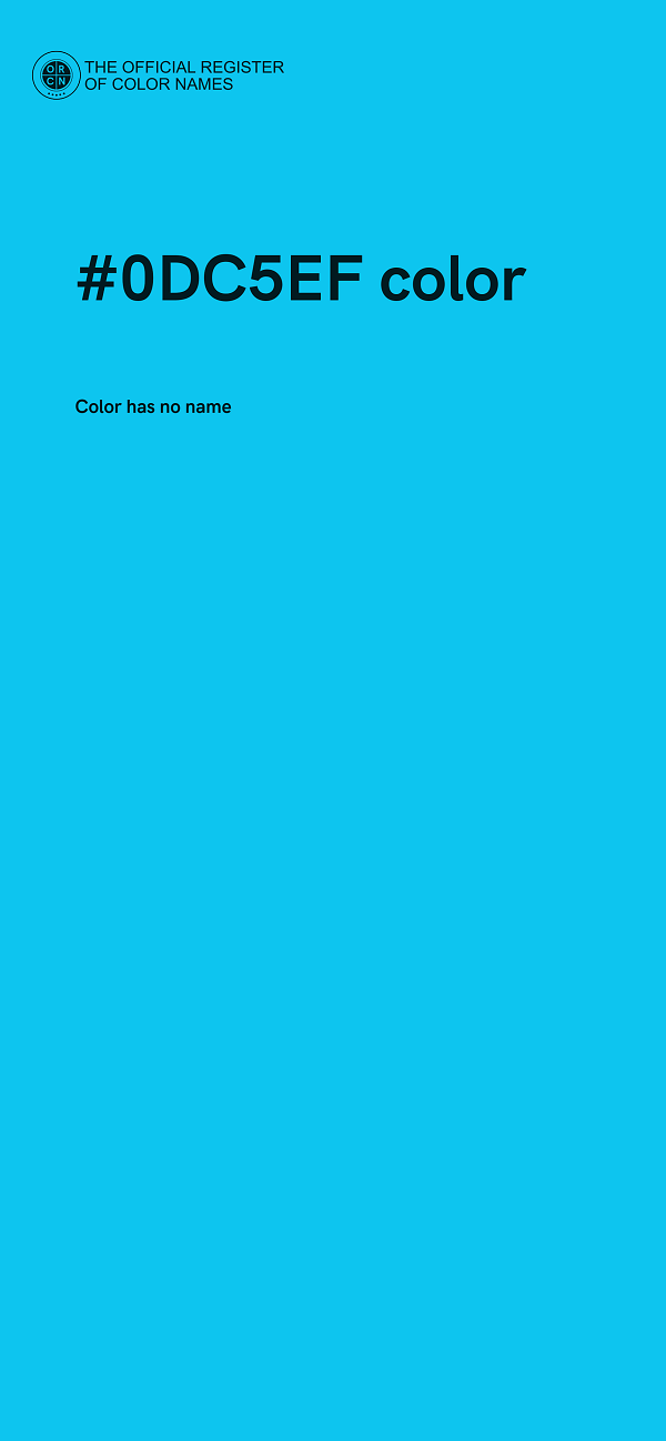 #0DC5EF color image