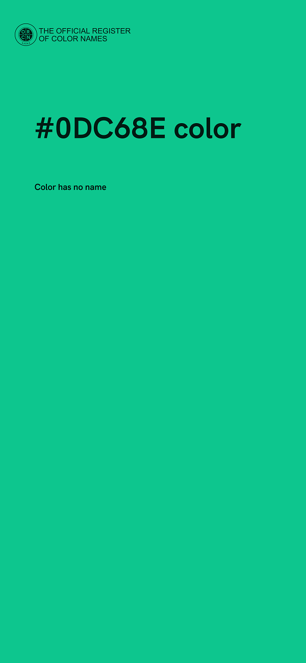 #0DC68E color image