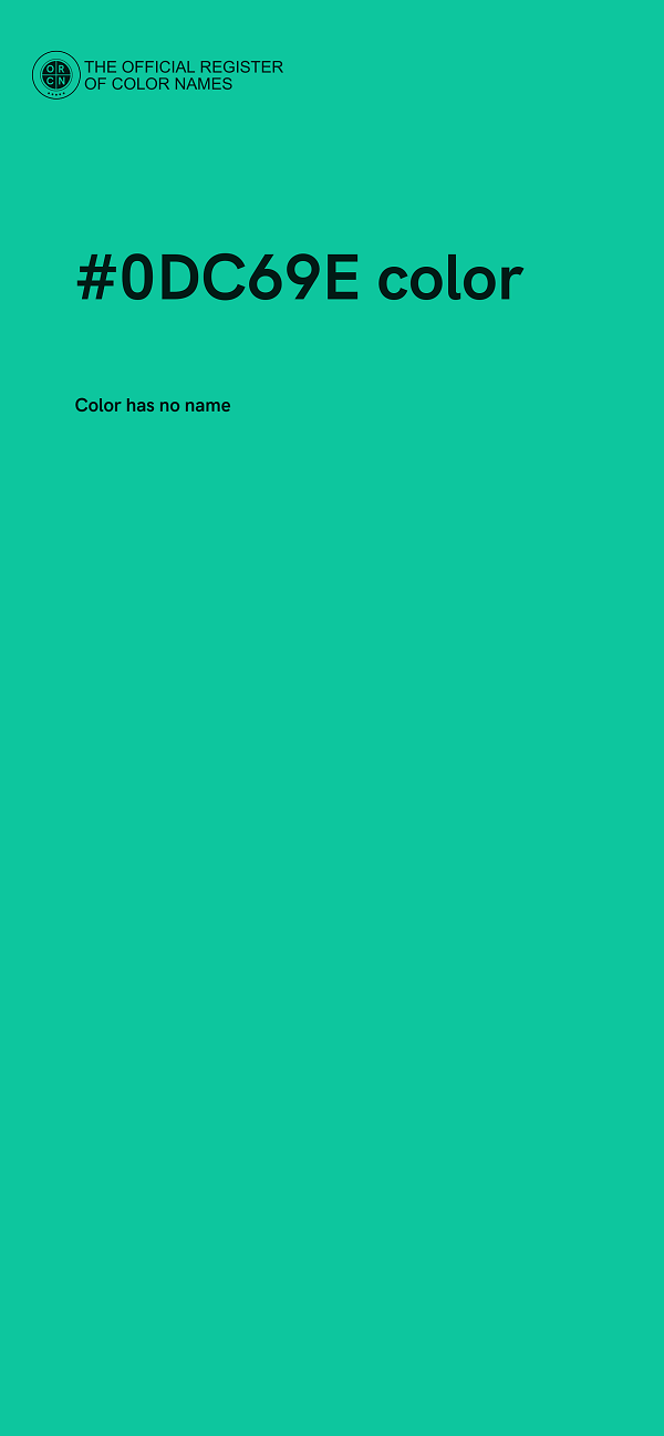 #0DC69E color image