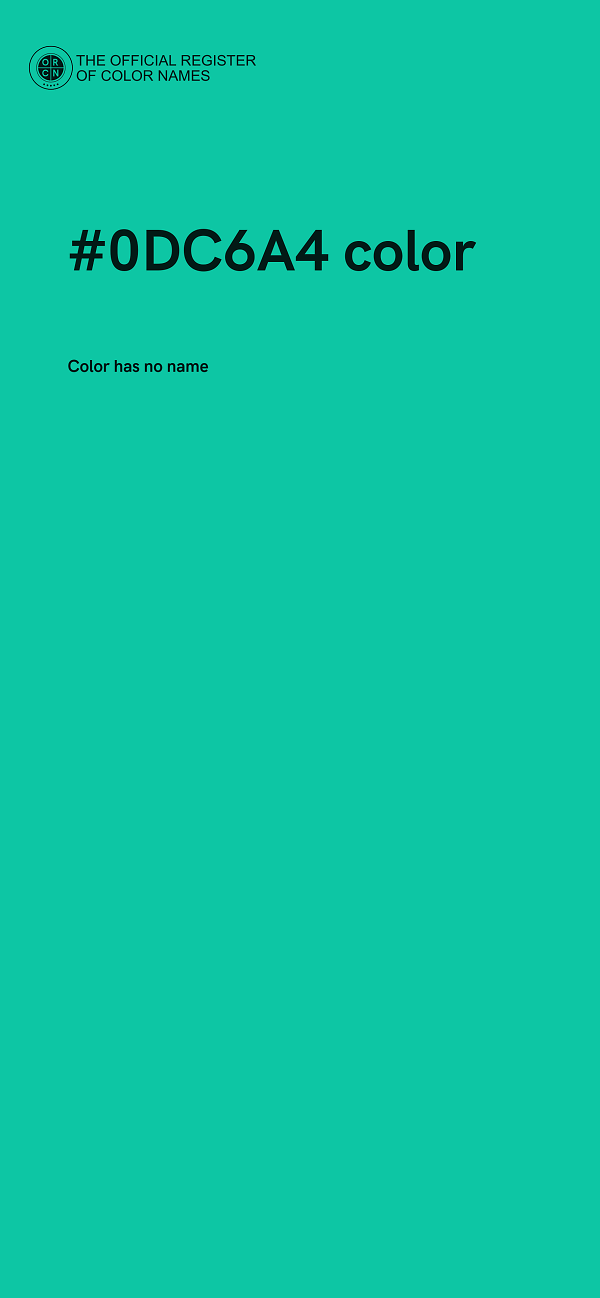 #0DC6A4 color image