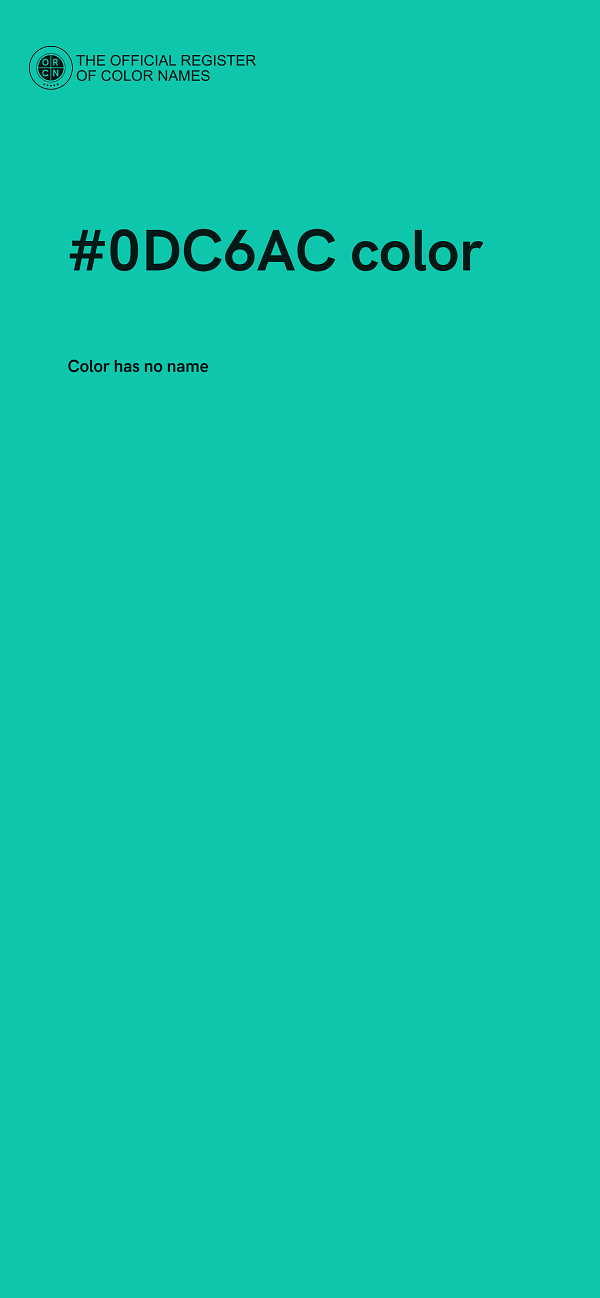 #0DC6AC color image