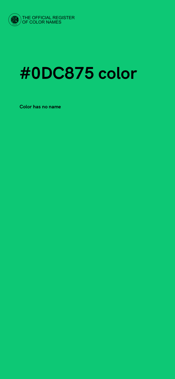 #0DC875 color image