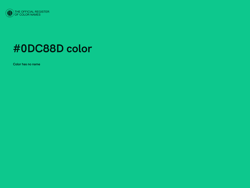 #0DC88D color image