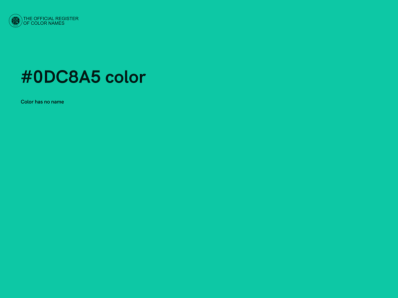 #0DC8A5 color image