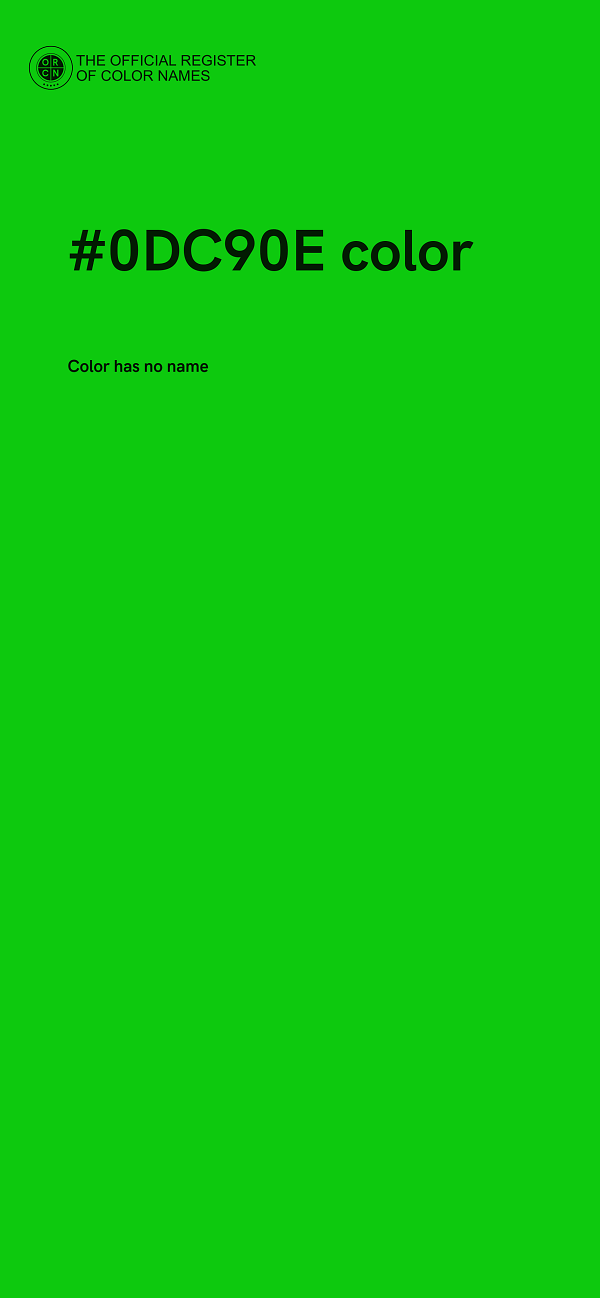 #0DC90E color image