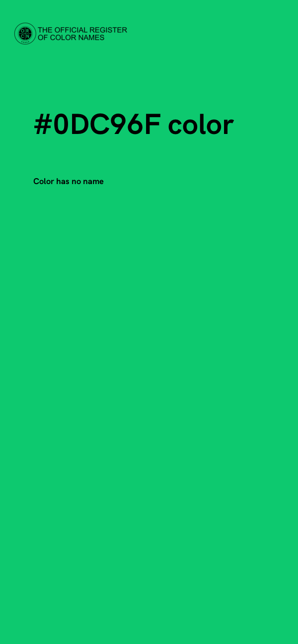 #0DC96F color image