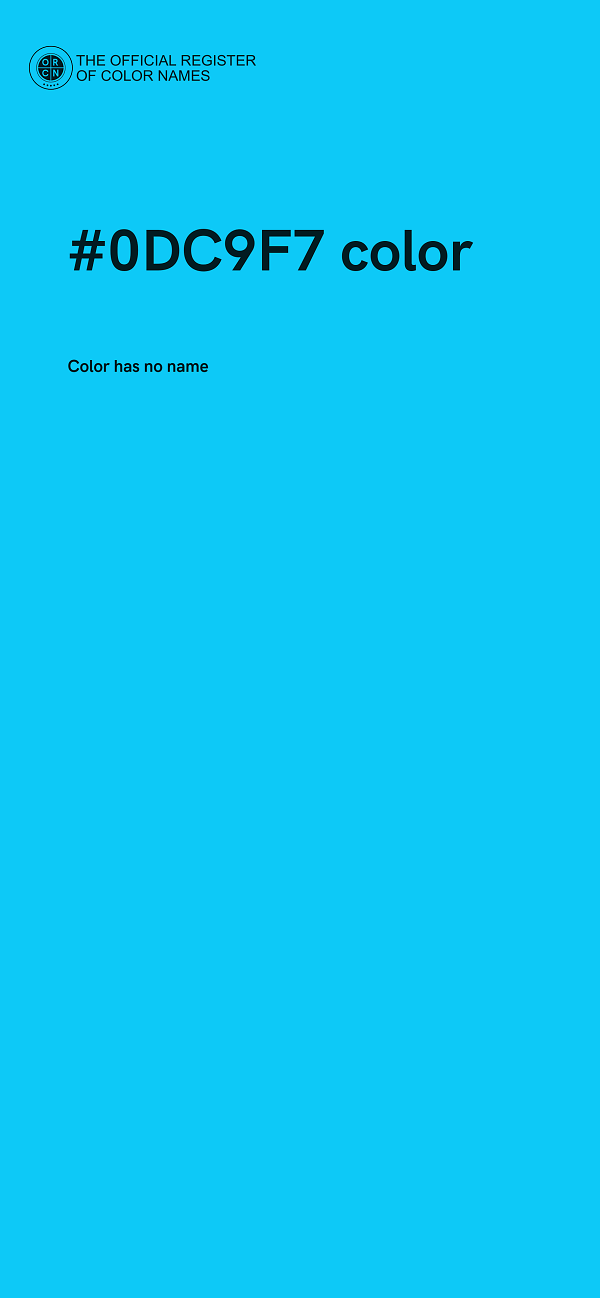 #0DC9F7 color image