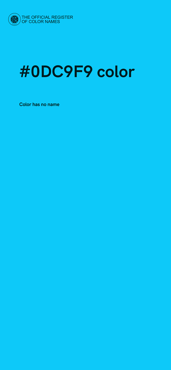#0DC9F9 color image