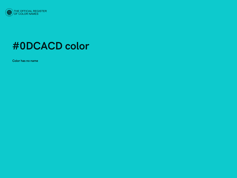 #0DCACD color image