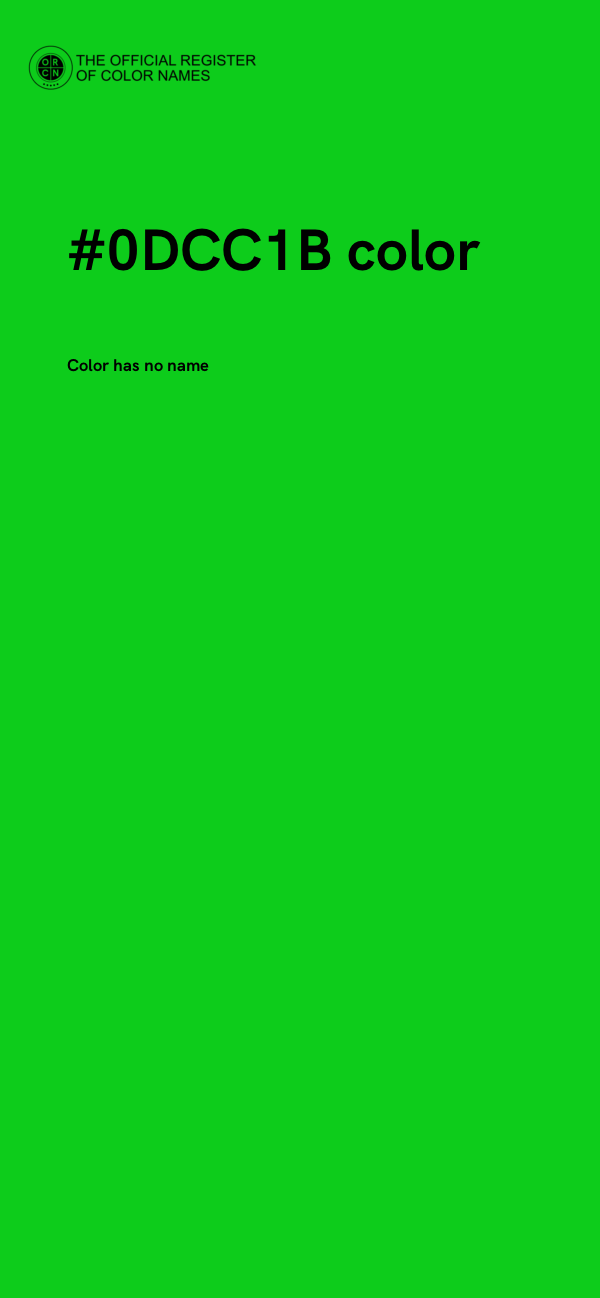 #0DCC1B color image