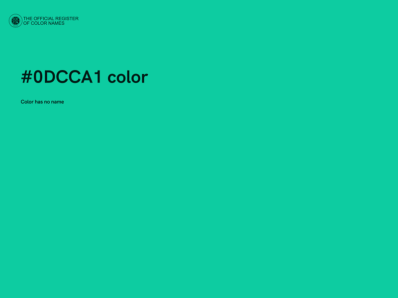 #0DCCA1 color image