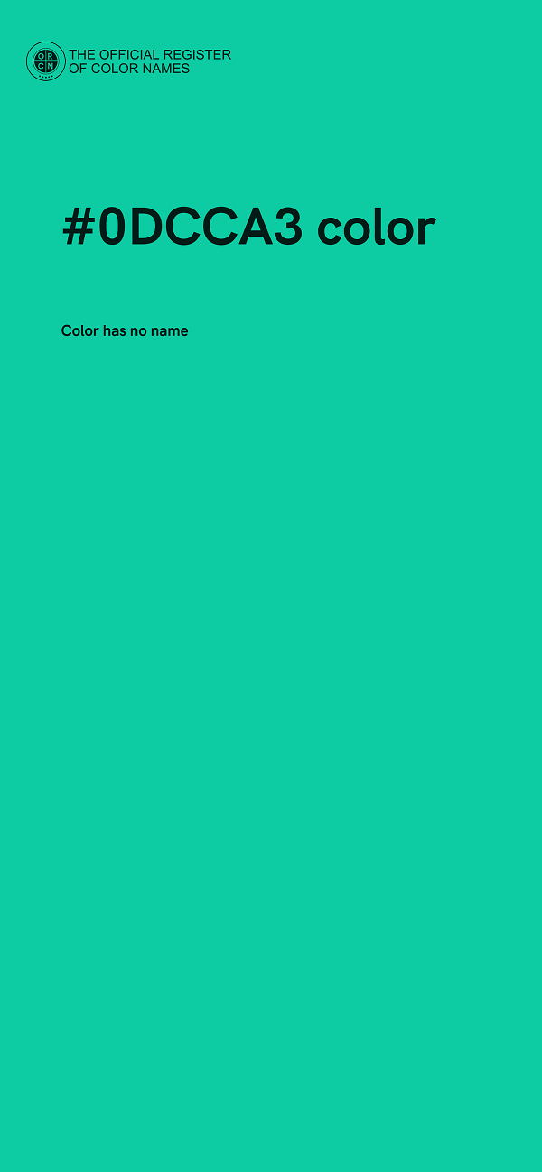 #0DCCA3 color image