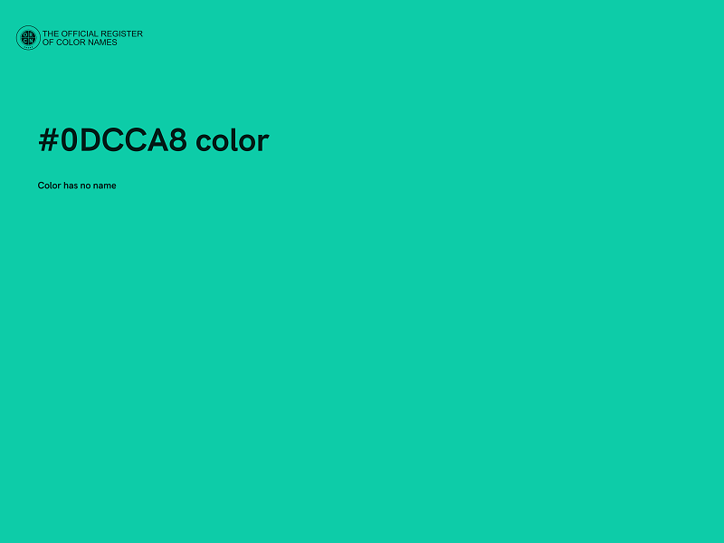 #0DCCA8 color image