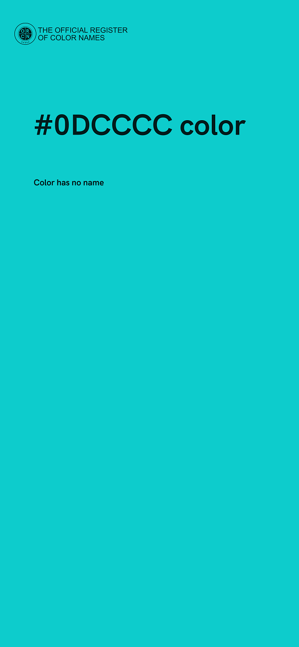 #0DCCCC color image