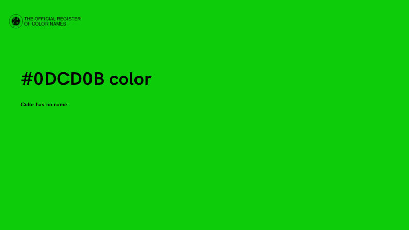 #0DCD0B color image