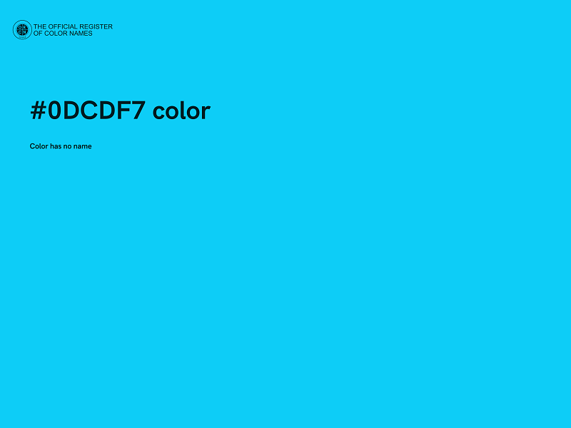 #0DCDF7 color image