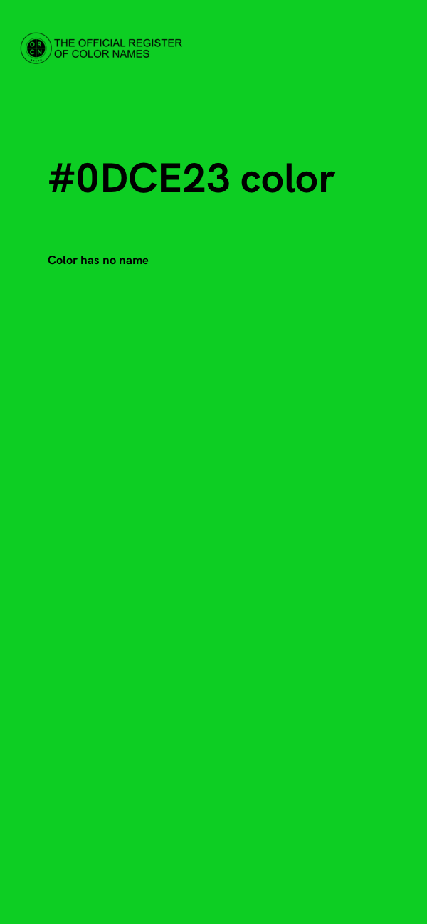 #0DCE23 color image