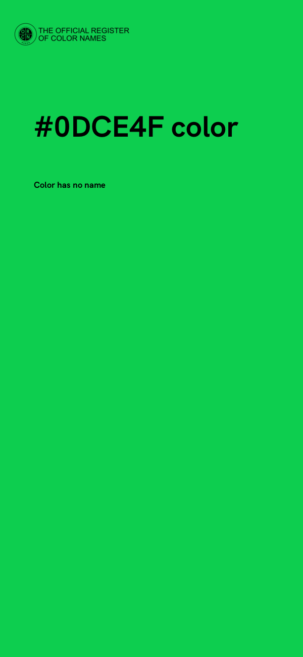 #0DCE4F color image