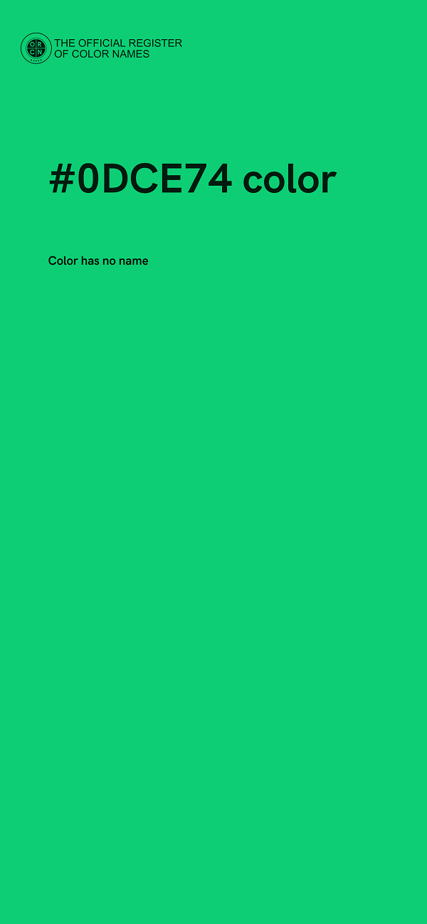 #0DCE74 color image
