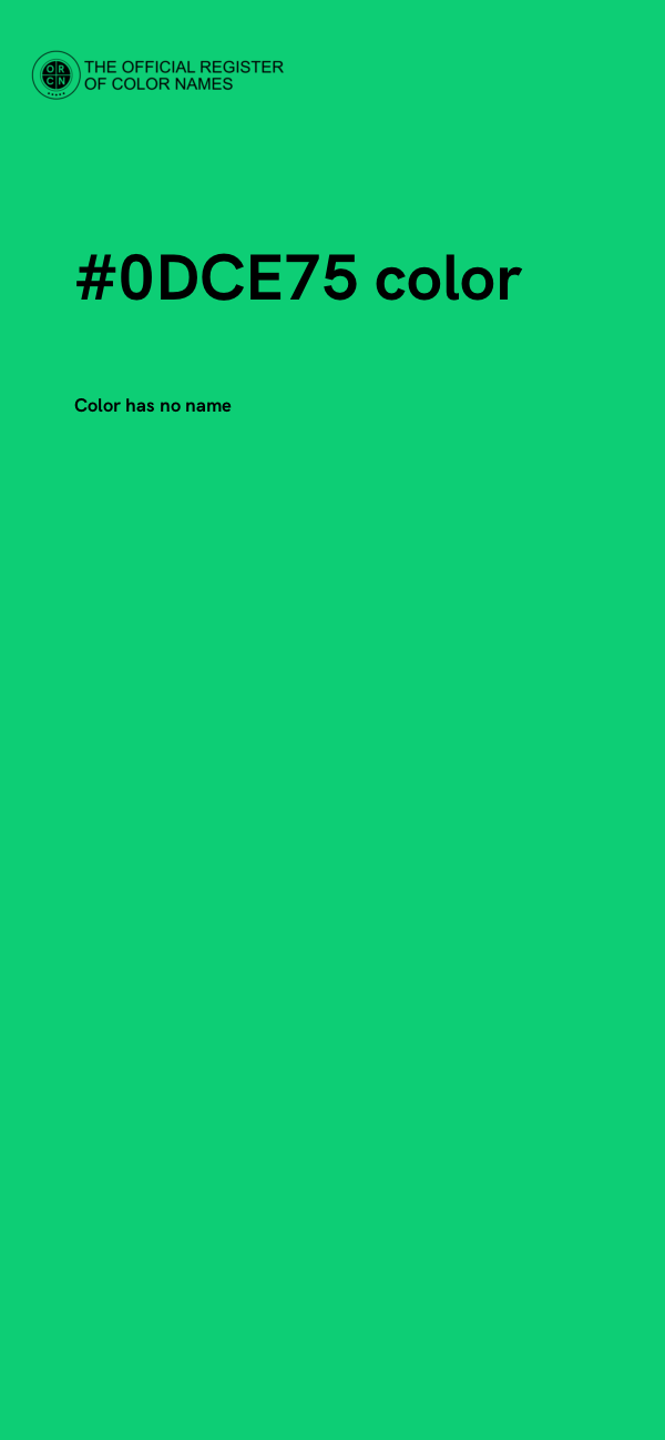 #0DCE75 color image