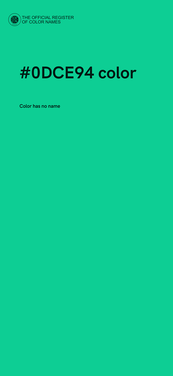 #0DCE94 color image