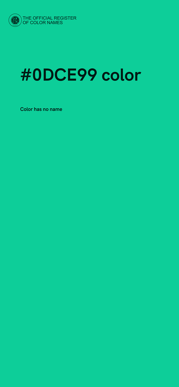 #0DCE99 color image