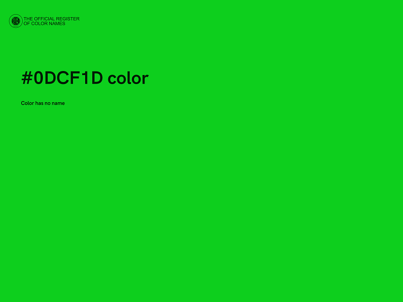 #0DCF1D color image