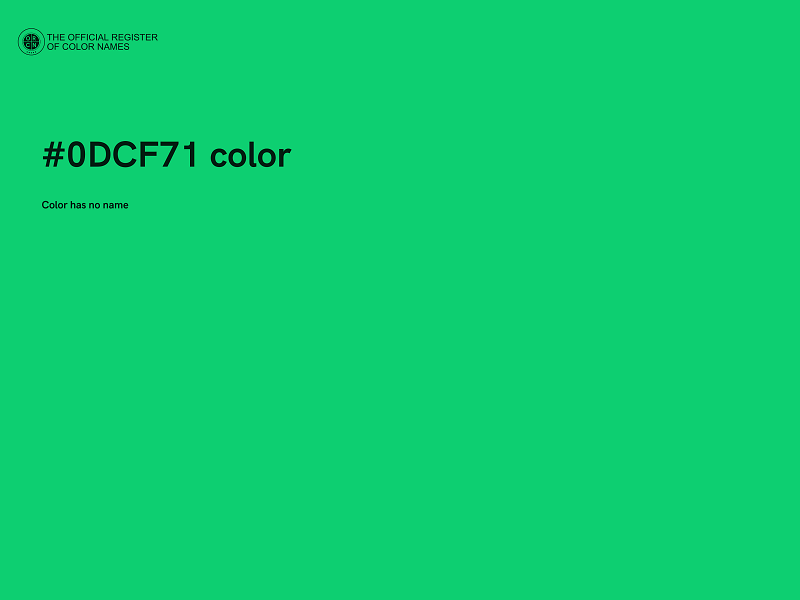 #0DCF71 color image