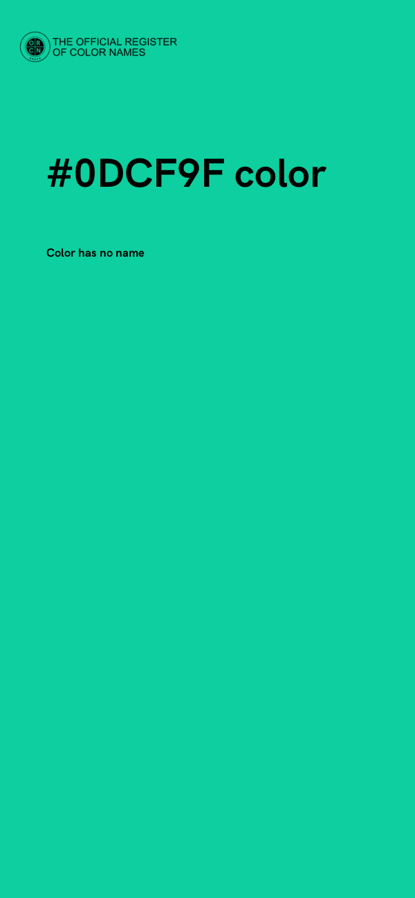 #0DCF9F color image
