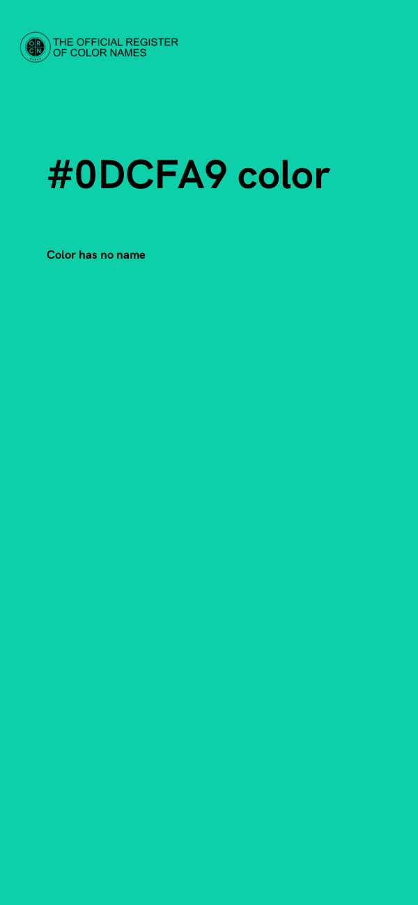 #0DCFA9 color image